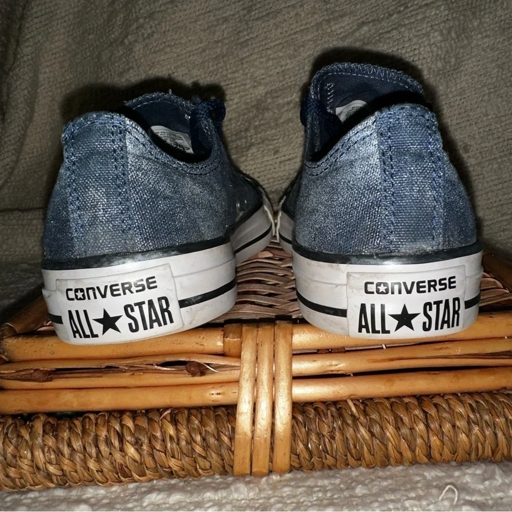 UEC Converse Big Kid All Star CT OX 545029F Washed Denim Sneaker Sz Y/5.5=W/7.5